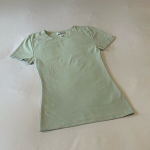 Aritzia Contour Light Green Short Sleeve Tee
